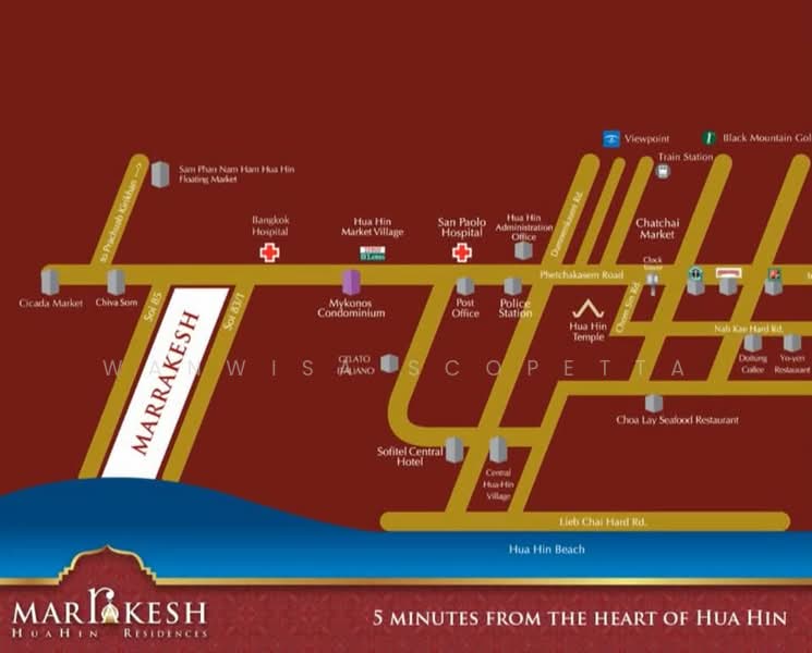 Marrakesh Residences, Prachuap Khiri Khan, 63-411 Petchkasem Road, Nong Kae, Hua Hin, Prachuap Khiri Khan, 1 Bedroom, 50 sqm, Condo For Sale, by Wanwisa Scopetta, 500159031 - DDproperty.com