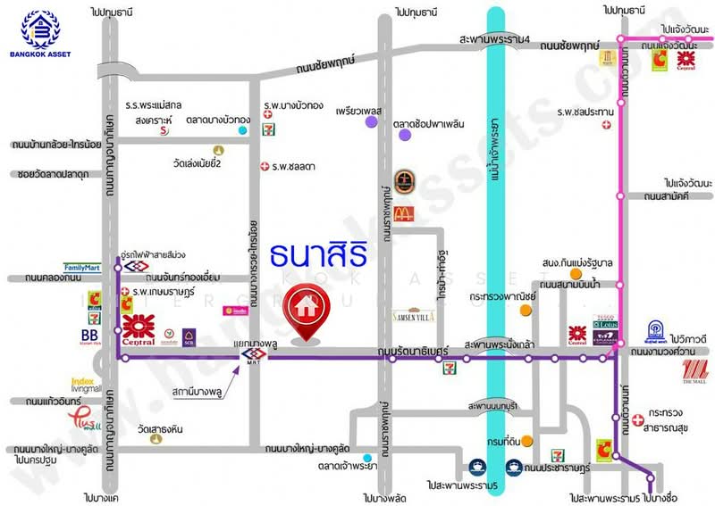 Thanasiri Rattanathibet, Nonthaburi, Bang Rak Yai, Bang Bua Thong, Nonthaburi, 3 Bedrooms, 188 sqm, Single Detached House For Sale, by Bangkok Asset Intergroup Co.,Ltd. Ltd., 500159035 - DDproperty.com