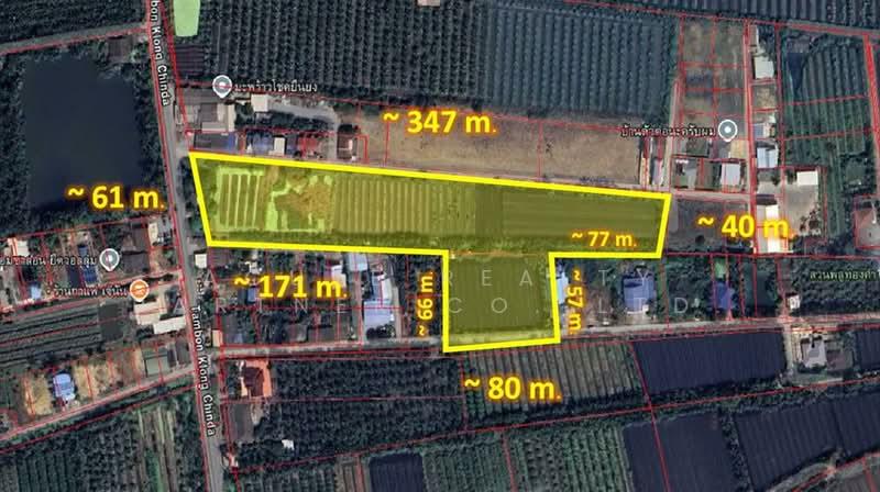 For Sale - Land for sale in a prime location in Sam Phran near Phetkasem Road, Nakhon Pathom