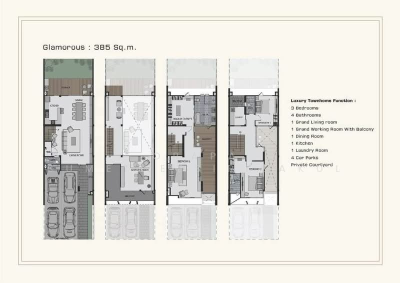 Glam, Bangkok, 161 Soi Satriwitthaya 2 Junction 23, Lat Phrao, Lat Phrao, Bangkok, 3 Bedrooms, 385 sqm, Townhouse For Sale, by Orapa Sumetheesirisakul, 500160031 - DDproperty.com