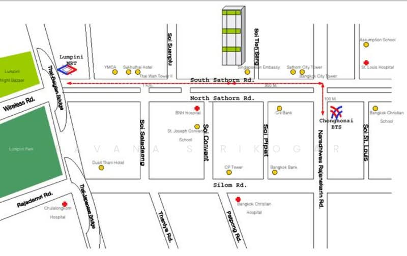 The Met Sathorn, Bangkok, 123 South Sathorn Road, Thung Maha Mek, Sathon, Bangkok, 2 Bedrooms, 93 sqm, Condo For Rent, by Pavana Sirikogar, 500160401 - DDproperty.com
