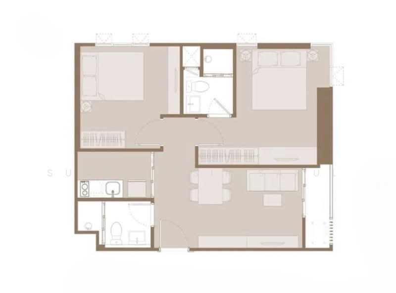 Aspire Onnut Station, Bangkok, Sukhumvit Road, Phra Kanong, Khlong Toei, Bangkok, 2 Bedrooms, 62 sqm, Condo For Sale, by Orapa Sumetheesirisakul, 500160664 - DDproperty.com