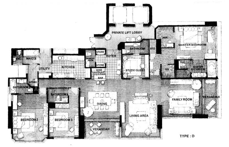 The Park Chidlom, Bangkok, 1 Petchaburi Road, Pathum Wan, Pathum Wan, Bangkok, 4 Bedrooms, 306 sqm, Condo For Sale, by Aspire Real Estate Agency Co., Ltd., 500160931 - DDproperty.com