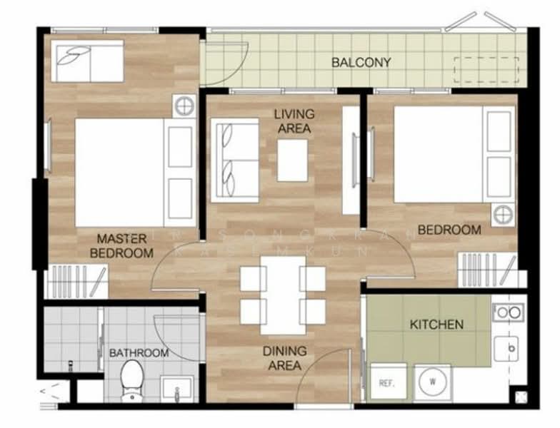 La Casita Hua Hin, Prachuap Khiri Khan, Hua Hin 94/2 Alley, Hua Hin, Hua Hin, Prachuap Khiri Khan, 2 Bedrooms, 54 sqm, Condo For Sale, by Sirisongkran Kasemkun, 500161126 - DDproperty.com