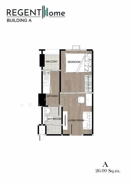 Regent Home Wutthakat : รีเจ้นท์โฮม วุฒากาศ, กรุงเทพ, ถ.วุฒากาศ, ตลาดพลู, ธนบุรี, กรุงเทพ, 26 ตร.ม., คอนโด ให้เช่า, โดย Intouch Abhinorasaeth, 500162280 - DDproperty.com