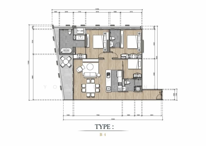 La Citta Delre Thonglor 16, Bangkok, 508-502 Soi Thonglor 16, Khlong Tan Nua, Watthana, Bangkok, 3 Bedrooms, 146 sqm, Condo For Sale, by Pattaporn Yongsungnone, 500164037 - DDproperty.com