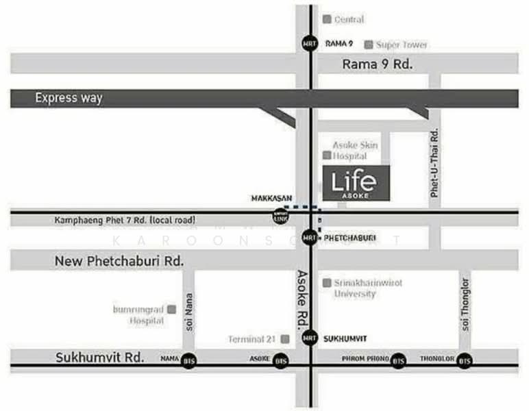 Life Asoke, Bangkok, Asoke-Dindang Road, Bang Kapi, Huai Khwang, Bangkok, 1 Bedroom, 30 sqm, Condo For Sale, by Amwika Karoonsombat, 500164196 - DDproperty.com