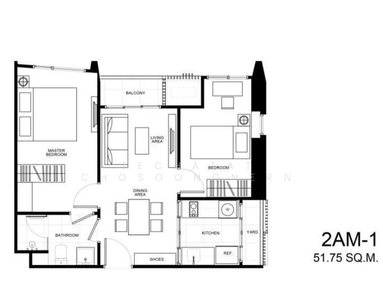 The Line Phahon-Pradipat, Bangkok, 21 Pradiphat Road, Samsen Nai, Phaya Thai, Bangkok, 2 Bedrooms, 53 sqm, Condo For Rent, by Techatat Chosoongnern, 500164406 - DDproperty.com