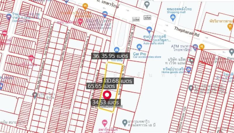 ที่ดินเปล่า 2 ไร่ 90 ตร.ว. ที่ดิน ซอยเทพารักษ์112 ถนนเทพารักษ์ กม.7, Samut Prakan, Samrong Nua, Muang Samut Prakarn, Samut Prakan, , 3,560 sqm, Land For Sale, by คุณ พรทิพย์ จันทร์หา (ปุ๋ย), 500164450 - DDproperty.com