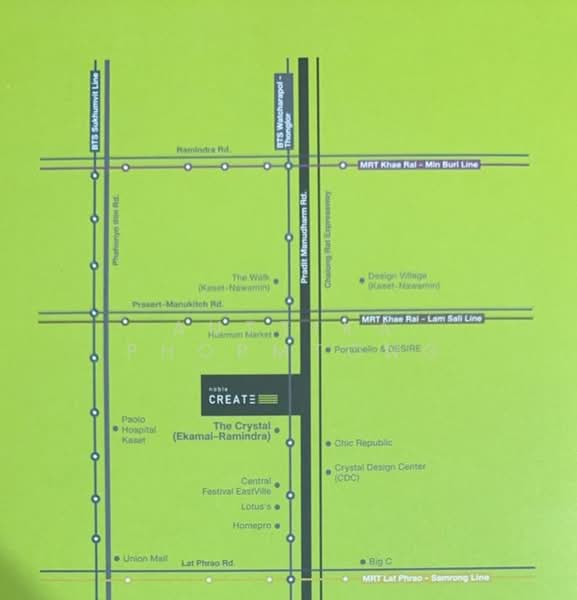 Noble Create, Bangkok, 269 Pradit Manutham Rd, Lat Phrao, Lat Phrao, Bangkok, 1 Bedroom, 39 sqm, Condo Option To Buy, by Auttika Phormtong, 500164772 - DDproperty.com