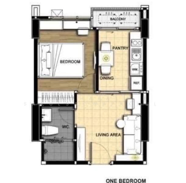 Aspire Rama 9, Bangkok, Soi Rama 9, Rama 9 Road, Huai Khwang, Huai Khwang, Bangkok, 1 Bedroom, 32 sqm, Condo For Sale, by Saharat Sakulsaowapakkul, 500164818 - DDproperty.com