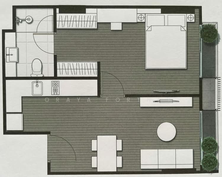 Noble Ambience Sukhumvit 42 : โนเบิล แอมเบียนส์ สุขุมวิท 42, กรุงเทพ, 55 ซอยสุขชัย, คลองตัน, คลองเตย, กรุงเทพ, 42 ตร.ม., คอนโด ให้เช่า, โดย Oraya Fortney, 500164847 - DDproperty.com
