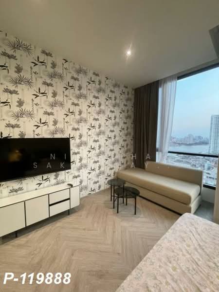 Chapter Charoennakhon–Riverside, Bangkok, Charoennakorn Road, Bang Lam Phu Lang, Khlong San, Bangkok, Studio, 26 sqm, Condo For Rent, by Nichaphat Sakunchayapha, 500164881 - DDproperty.com