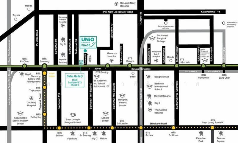 UNiO Sukhumvit 72 Phase 2 : ยูนิโอ สุขุมวิท 72 เฟส 2, สมุทรปราการ, สำโรงเหนือ, เมืองสมุทรปราการ, สมุทรปราการ, 23 ตร.ม., คอนโด ให้เช่า, โดย กำพนธ์ อัศวศิริวิลาศ, 500165043 - DDproperty.com