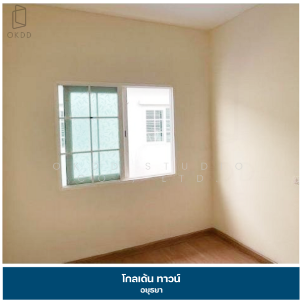 Golden Town Ayutthaya, Phra Nakhon Si Ayutthaya, บางปะอิน-นครสวรรค์, Ban Krot, Bang Pa-In, Phra Nakhon Si Ayutthaya, 4 Bedrooms, 108 sqm, Townhouse For Sale, by OKDD STUDIO Co., Ltd., 500165536 - DDproperty.com