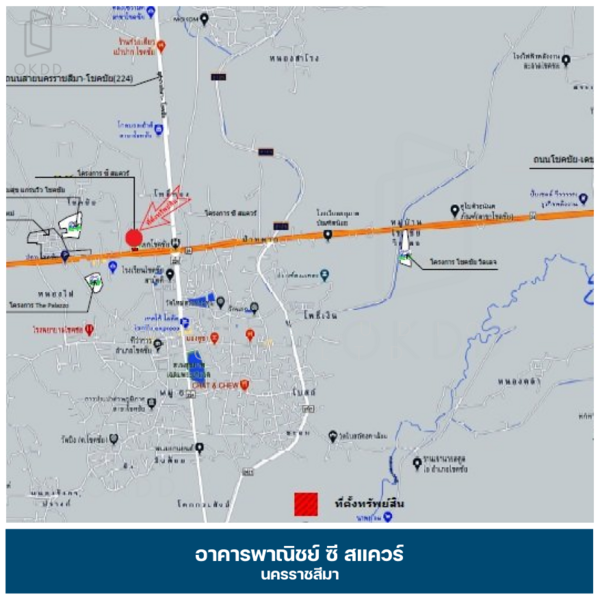 C Square Nakhon Ratchasima, Nakhon Ratchasima, Chok Chai, Chok Chai, Nakhon Ratchasima, , 104 sqm, Shophouse For Sale, by OKDD STUDIO Co., Ltd., 500165601 - DDproperty.com