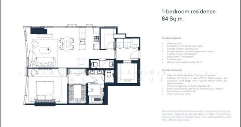 Scope Langsuan, Bangkok, Soi Lang Suan, Lumphini, Pathum Wan, Bangkok, 1 Bedroom, 85 sqm, Condo For Sale, by Jomchanok Aswavibul, 500166017 - DDproperty.com