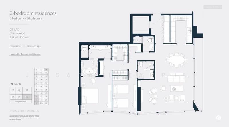 Scope Langsuan, Bangkok, Soi Lang Suan, Lumphini, Pathum Wan, Bangkok, 2 Bedrooms, 155 sqm, Condo For Rent, by Jetsada Theamphet, 500166936 - DDproperty.com
