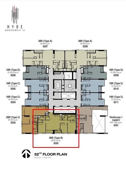 Hyde Sukhumvit 11, Bangkok, 11 Soi Sukhumvit 11, Khlongtoei Nua, Watthana, Bangkok, 3 Bedrooms, 87 sqm, Condo For Sale, by Tulaporn Onjun, 500167225 - DDproperty.com