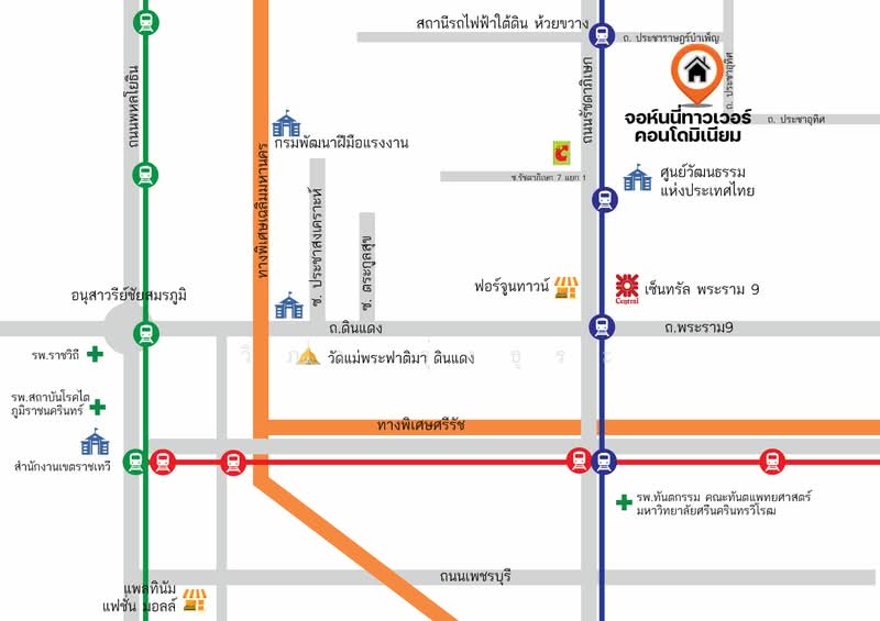 Johnny Tower, Bangkok, 216 Pracha Uthit Rd, Huai Khwang, Huai Khwang, Bangkok, 1 Bedroom, 35 sqm, Condo For Sale, by wipa รุ่งธุระ, 500168041 - DDproperty.com