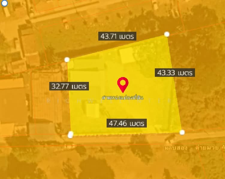 For Sale - Land with existing buildings for sale in Nong Prue, Pattaya, 1 rai, Soi Maab Song Khai Muay 4,, Chon Buri (Pattaya)