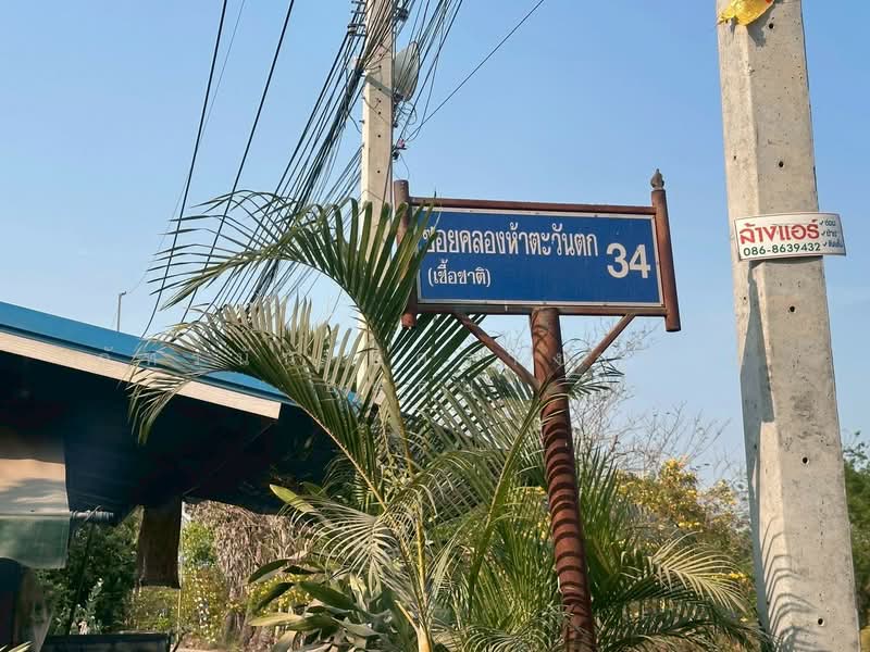 ที่ดินเปล่า ซอยคลองห้าตะวันตก 34 ถนนกาญจนาภิเษก ต.คลองห้า อ.คลองหลวง จ.ปทูมธานี, ปทุมธานี, รังสิต นครนายก เลียบคลองห้า, คลองห้า, คลองหลวง, ปทุมธานี, 1,660 ตร.ม., ที่ดิน ขาย, โดย ภัทรนัน อิศรางกูร ณ อยุธยา, 500168904 - DDproperty.com