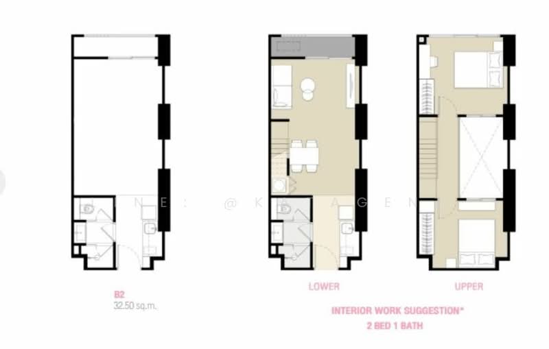 Culture Chula, Bangkok, 38/12 Soi Pratu Chai, Si Phraya, Bang Rak, Bangkok, 2 Bedrooms, 33 sqm, Condo Option To Buy, by Line: @katagent, 500169189 - DDproperty.com