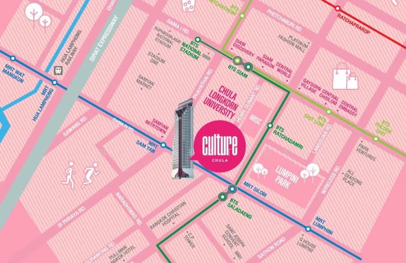 Culture Chula, Bangkok, 38/12 Soi Pratu Chai, Si Phraya, Bang Rak, Bangkok, 2 Bedrooms, 33 sqm, Condo Option To Buy, by Line: @katagent, 500169189 - DDproperty.com