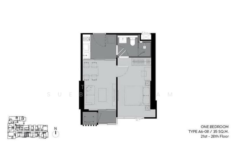 Rhythm Ekkamai Estate, Bangkok, Soi Sukhumvit 63, Khlongtoei Nua, Watthana, Bangkok, 1 Bedroom, 35 sqm, Condo For Sale, by Tayfun  Suebsarakham , 500171062 - DDproperty.com