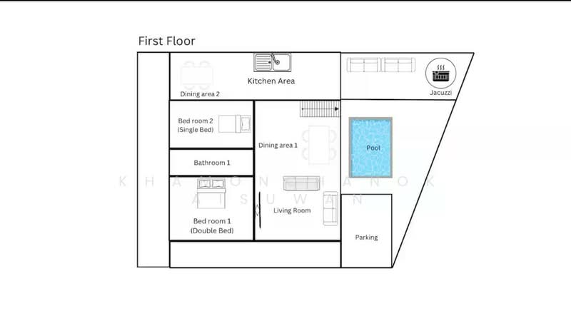The Greenery Loft, Chiang Mai, Tha Sa La, Muang Chiang Mai, Chiang Mai, 5 Bedrooms, 68 sqm, Villa For Rent, by Khamonchanok Aisuwan, 500171649 - DDproperty.com
