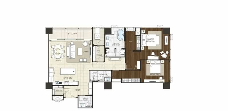 The Residences at Sindhorn Kempinski, Bangkok, 88 Soi Tonson Sarasin Road, Lumphini, Pathum Wan, Bangkok, 2 Bedrooms, 158 sqm, Condo For Sale, by K.Nana, 500173325 - DDproperty.com