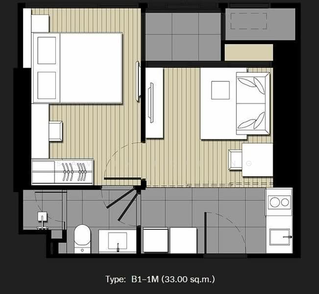 IDEO Mobi Asoke, Bangkok, New Petchaburi Road, Bang Kapi, Huai Khwang, Bangkok, 1 Bedroom, 33 sqm, Condo For Sale, by Savita Pothong, 500173556 - DDproperty.com