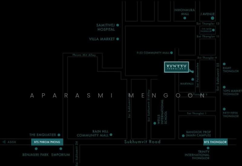 Runesu Thonglor 5, Bangkok, 82 Padi Madi Alley, Khlong Tan Nua, Watthana, Bangkok, 2 Bedrooms, 65 sqm, Condo For Sale, by Aparasmi Mengoon, 500173644 - DDproperty.com