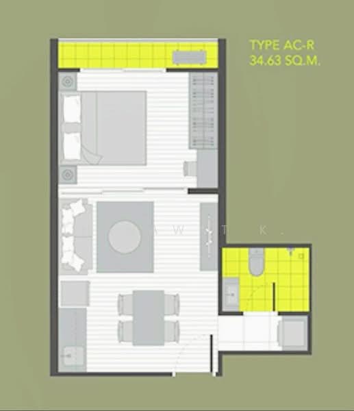 A Space Mega Bangna, Samut Prakan, Bangna-Trad Road, Bang Kaeo, Bang Plee, Samut Prakan, 1 Bedroom, 35 sqm, Condo For Sale, by Thanawat K., 500173873 - DDproperty.com