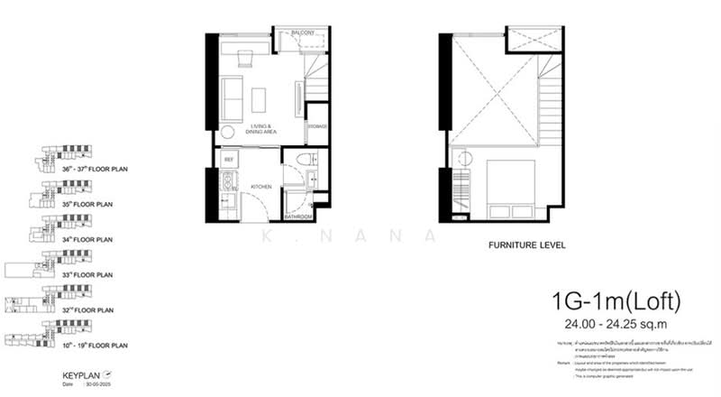 XELF by Sansiri, Bangkok, Khong Tan, Khlong Toei, Bangkok, 1 Bedroom, 34 sqm, Condo For Sale, by K.Nana, 500174738 - DDproperty.com