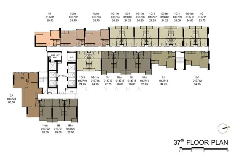 XELF by Sansiri, Bangkok, Khong Tan, Khlong Toei, Bangkok, 1 Bedroom, 40 sqm, Condo For Sale, by K.Nana, 500174753 - DDproperty.com