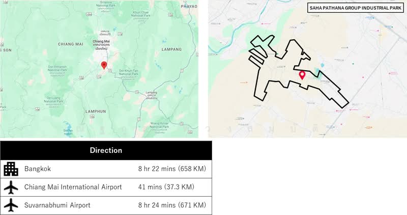 ขาย - ขายโรงงาน 5 ไร่ ในสวนอุตสาหกรรมเครือสหพัฒน์ - ลำพูน, ลำพูน
