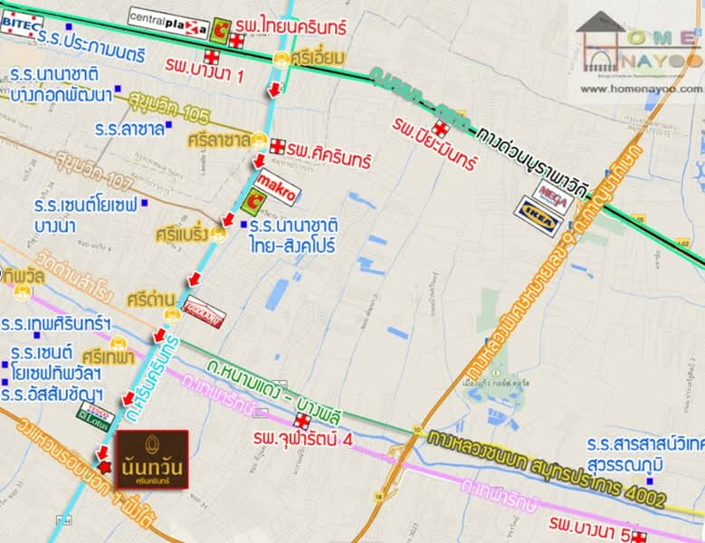 Baan Nantawan Srinakarin, Samut Prakan, Srinakarin Road, Bang Muang Mai, Muang Samut Prakarn, Samut Prakan, , 476 sqm, Land For Sale, by Roongrat Maitreejittawon, 500175003 - DDproperty.com