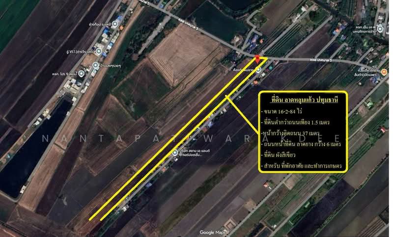 ที่ดิน ลาดหลุมแก้ว ปทุมธานี, ปทุมธานี, ระแหง, ลาดหลุมแก้ว, ปทุมธานี, 26,736 ตร.ม., ที่ดิน ขาย, โดย Nantapat Warakdee, 500175105 - DDproperty.com