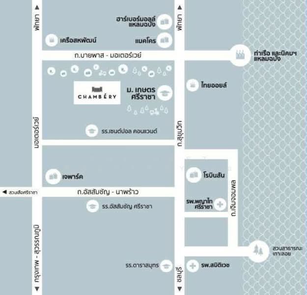 Chambery Sriracha-Laemchabang, Chon Buri (Pattaya), Khao Thung Wua Road, Thung Suk La, Si Racha, Chon Buri (Pattaya), 1 Bedroom, 32 sqm, Condo For Sale, by The Best Property อ้อ, 500175712 - DDproperty.com