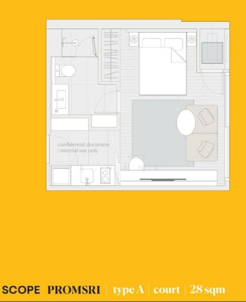 SCOPE Promsri, Bangkok, 345 Sukhumvit 49, Khlong Tan Nua, Watthana, Bangkok, 1 Bedroom, 28 sqm, Condo For Sale, by K.Nana, 500176741 - DDproperty.com