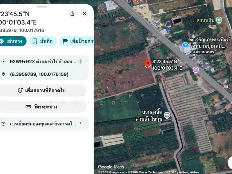 ที่ดินท่าไร่ นครศรีธรรมราช, นครศรีธรรมราช, ท่าไร่, เมืองนครศรีธรรมราช, นครศรีธรรมราช, 200 ตร.ม., ที่ดิน ขาย, โดย The Best Property ตุ๋ม, 500176756 - DDproperty.com