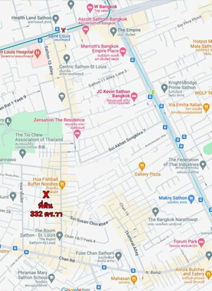 แปลงใหญ่สุดท้ายในสาทร! โอกาสทอง Developer!! ขายที่ดิน 332 ตร.วา ถนนจันทน์ 18/7 ทะลุสาทร 11, กรุงเทพ, ถนนจันทน์ 18/7 แยก 11, ทุ่งวัดดอน, สาทร, กรุงเทพ, 1,328 ตร.ม., ที่ดิน ขาย, โดย คุณริช, 500176852 - DDproperty.com