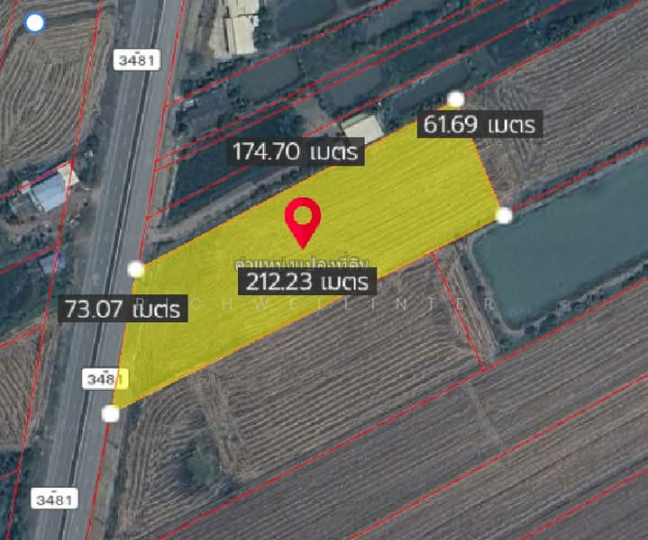 For Sale - 7 rai of land for sale in Bang Toei, adjacent to the 4-lane road 3481,, Prachin Buri