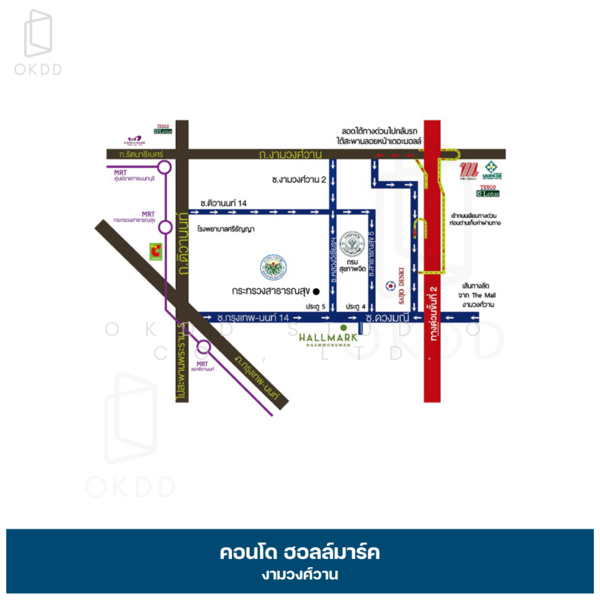 Hallmark Ngamwongwan, Nonthaburi, Nonthaburi Road, Bang Khen, Muang Nonthaburi, Nonthaburi, 1 Bedroom, 28 sqm, Condo For Sale, by OKDD STUDIO Co., Ltd., 500177147 - DDproperty.com