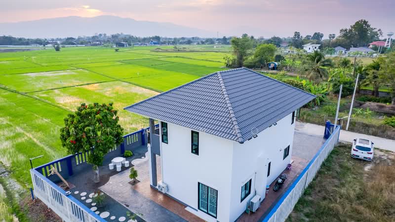 บ้านเดี่ยว วิวทุ่งนา สันทรายหลวง สันทราย เชียงใหม่, Chiang Mai, San Sai Luang, San Sai, Chiang Mai, 3 Bedrooms, 166 sqm, Single Detached House For Sale, by Natthapon Koafun, 500177349 - DDproperty.com