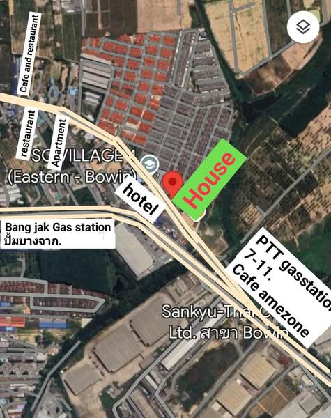 ขาย - ขายบ้านเดี่ยว อีสเทิร์นซีบอร์ด บ่อวิน หมู่บ้าน SC Hill อำเภอศรีราชา จ.ชลบุรี, ชลบุรี