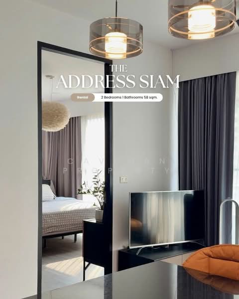 The Address Siam : ดิ แอดเดรส สยาม, กรุงเทพ, 456 ถนนเพชรบุรี, ถนนเพชรบุรี, ราชเทวี, กรุงเทพ, 58 ตร.ม., คอนโด ให้เช่า, โดย caveman property, 500178464 - DDproperty.com