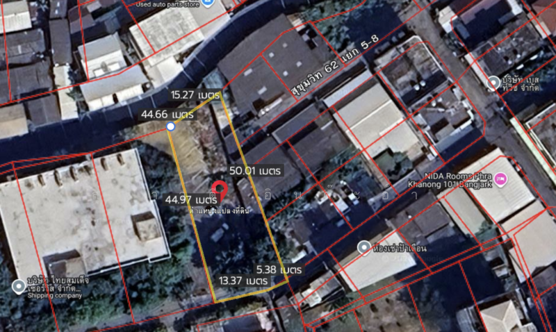 ขายที่ดินเปล่า แปลงสวย ทำเลศักยภาพสูง สุขุมวิท 62 แยก 5 ใกล้คลองเจ๊ก, Bangkok, สุขุมวิท 62, Bang Chak, Phra Khanong, Bangkok, , 892 sqm, Land For Sale, by สุดาวดี อินต๊ะอ้าย, 500178685 - DDproperty.com