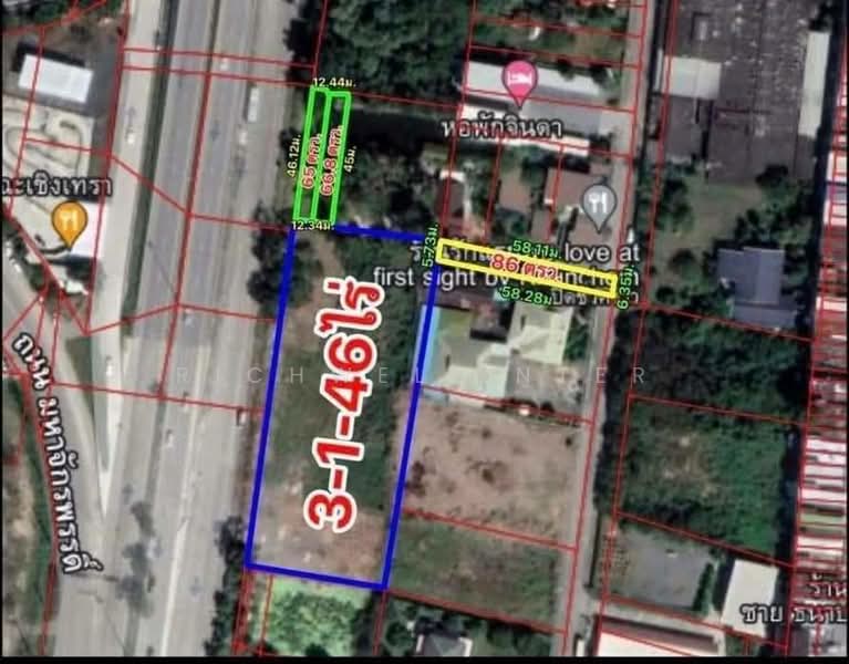 Prime land for sale in Bang Riw, 3 rai (approximately 1.2 acres), opposite Kasemrad Hospital,, Chachoengsao, Wang Ta Khian, Muang Chachoengsao, Chachoengsao, , 6,264 sqm, Land For Sale, by richwellinter, 500179399 - DDproperty.com
